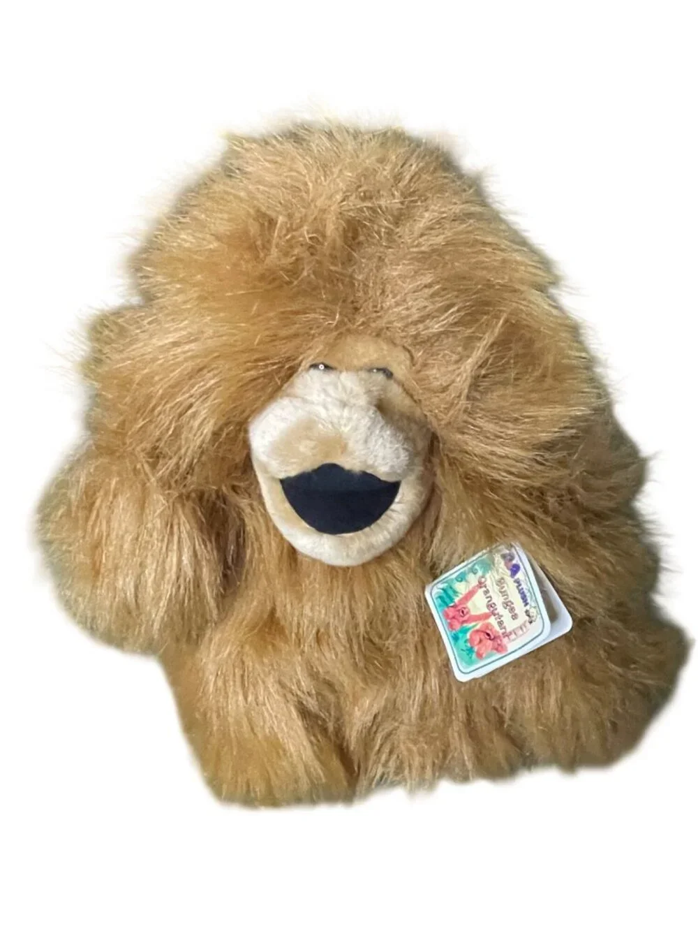 Vintage A&A Plush Bungee Orangutan Stuffed Animal Toy With Faux Fur Design